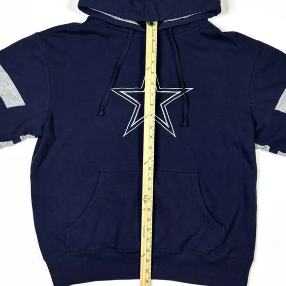 Dallas Cowboys Hoodie Men's Medium Authentic Navy NFL Football - Picture 8 of 9